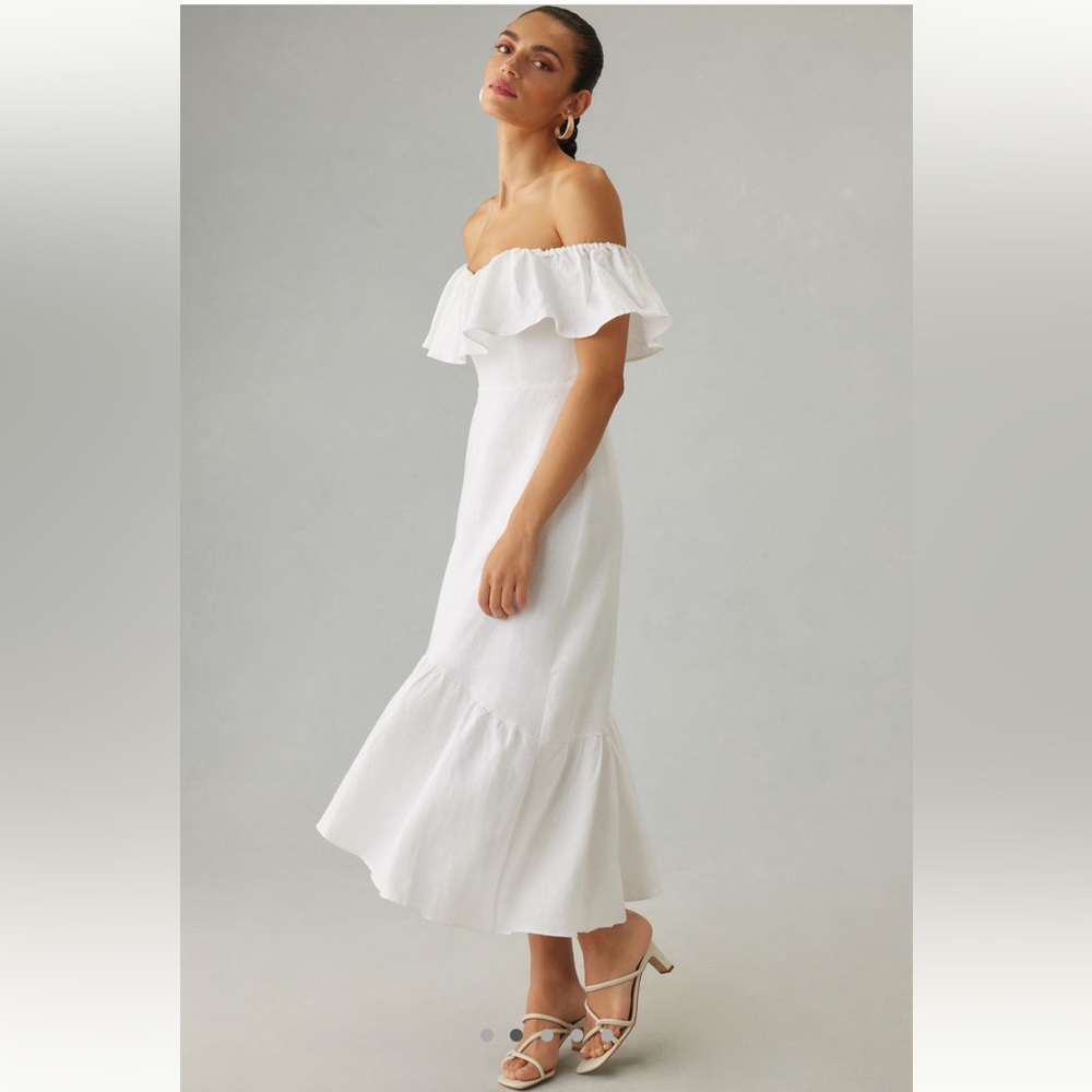 Reformation Baela Linen Dress - NWT